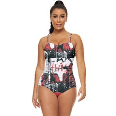 Cars City Fear This Poster Retro Full Coverage Swimsuit by Sarkoni