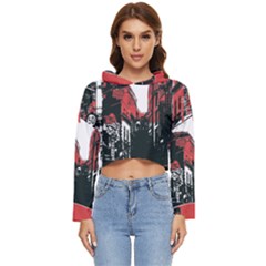 Cars City Fear This Poster Women s Lightweight Cropped Hoodie by Sarkoni