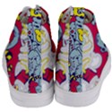 Fresh Urban Cartoon Monster Illustration Cartoon Character Text Women s Mid-Top Canvas Sneakers View4