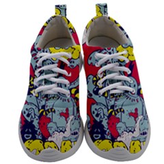 Fresh Urban Cartoon Monster Illustration Cartoon Character Text Mens Athletic Shoes by Sarkoni