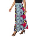 Fresh Urban Cartoon Monster Illustration Cartoon Character Text Tiered Ruffle Maxi Skirt View2