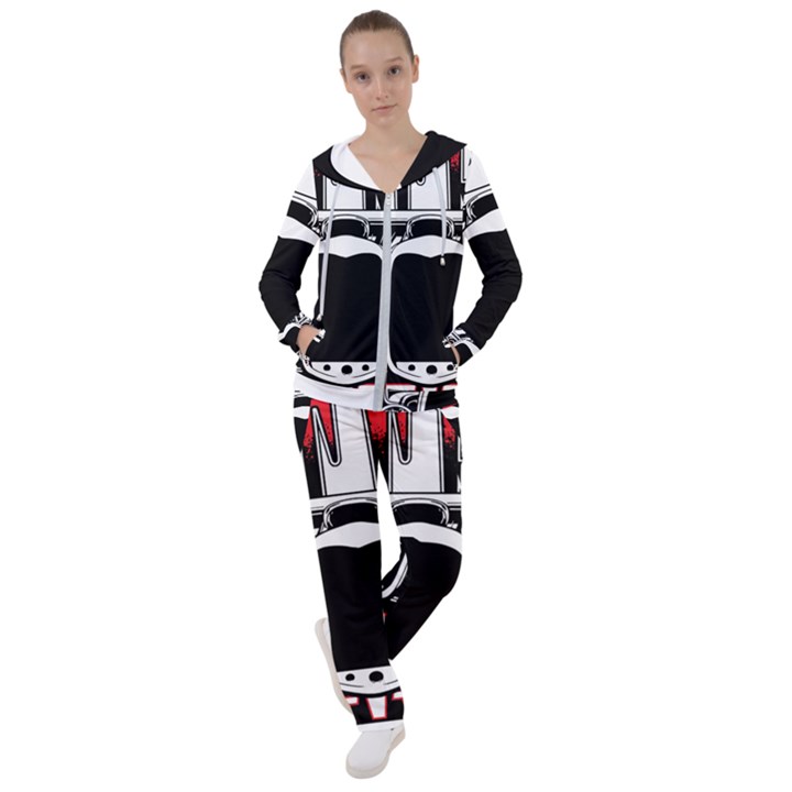 Vintage Car Hot Rod Motor Vehicle Women s Tracksuit