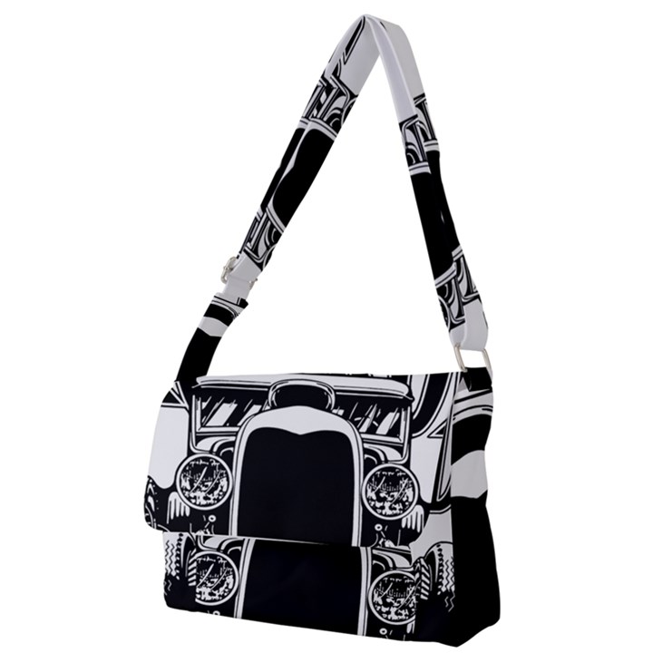 Vintage Car Hot Rod Motor Vehicle Full Print Messenger Bag (S)