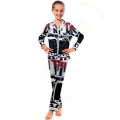 Vintage Car Hot Rod Motor Vehicle Kids  Satin Long Sleeve Pajamas Set by Sarkoni