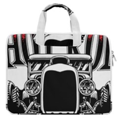 Vintage Car Hot Rod Motor Vehicle Macbook Pro 13  Double Pocket Laptop Bag by Sarkoni