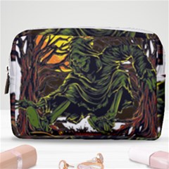 Grim Reaper Above Art  Monster Moon Letter Poster Make Up Pouch (medium) by Sarkoni