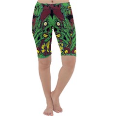 Zombie Star Monster Green Monster Cropped Leggings  by Sarkoni