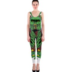 Zombie Star Monster Green Monster One Piece Catsuit by Sarkoni