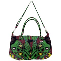 Zombie Star Monster Green Monster Removable Strap Handbag