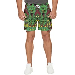 Zombie Star Monster Green Monster Men s Runner Shorts by Sarkoni