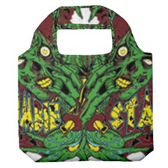 Zombie Star Monster Green Monster Premium Foldable Grocery Recycle Bag by Sarkoni