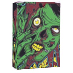 Zombie Star Monster Green Monster Playing Cards Single Design (rectangle) With Custom Box by Sarkoni