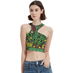 Zombie Star Monster Green Monster Cut Out Top