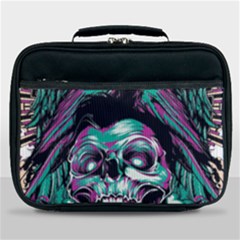 Anarchy Skull And Birds Lunch Bag by Sarkoni