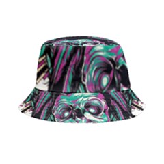 Anarchy Skull And Birds Inside Out Bucket Hat by Sarkoni