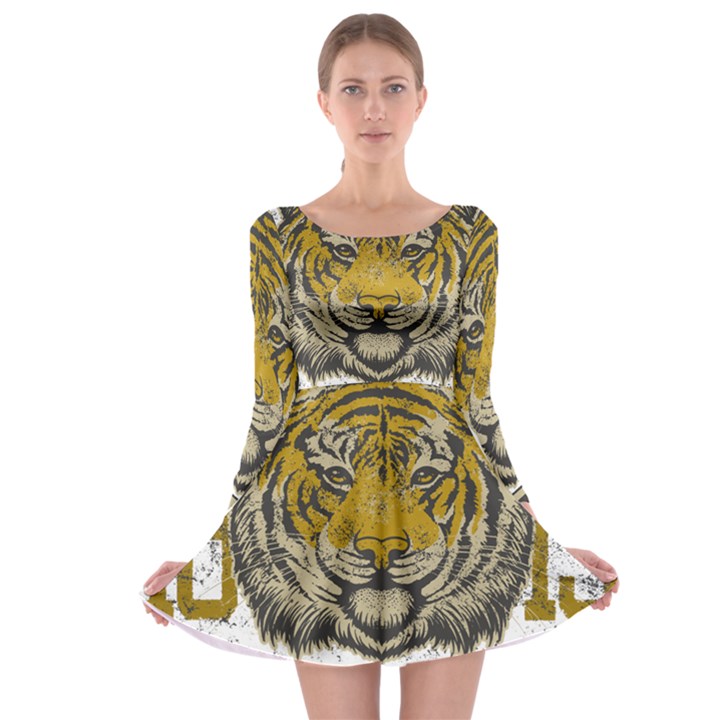 1813 River City Tigers Athletic Department Long Sleeve Skater Dress