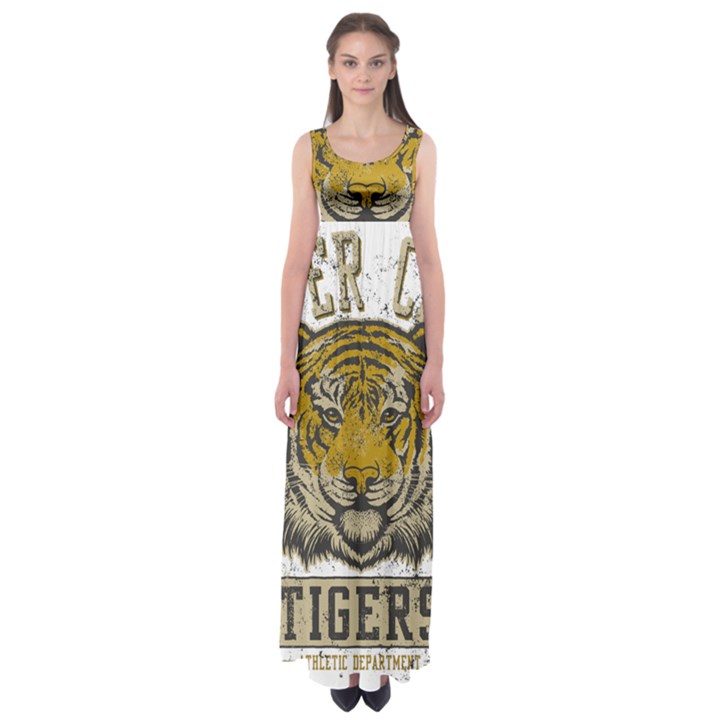 1813 River City Tigers Athletic Department Empire Waist Maxi Dress