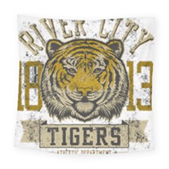 1813 River City Tigers Athletic Department Square Tapestry (large) by Sarkoni