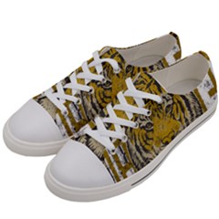 1813 River City Tigers Athletic Department Women s Low Top Canvas Sneakers by Sarkoni