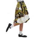 Motorcycle And Skull Cruiser Native American Kids  Ruffle Flared Wrap Midi Skirt View3