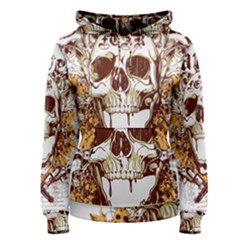 Harvest Of Fear Logo Illustration Skull Pistol Women s Pullover Hoodie by Sarkoni