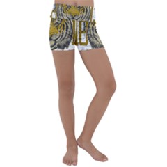 1813 River City Tigers Athletic Department Kids  Lightweight Velour Yoga Shorts by Sarkoni