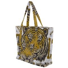 1813 River City Tigers Athletic Department Zip Up Canvas Bag by Sarkoni