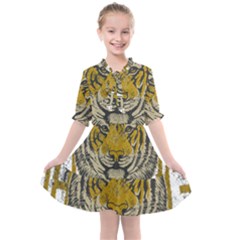 1813 River City Tigers Athletic Department Kids  All Frills Chiffon Dress by Sarkoni