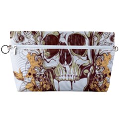 Harvest Of Fear Logo Illustration Skull Pistol Handbag Organizer by Sarkoni