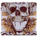 Harvest Of Fear Logo Illustration Skull Pistol Back Support Cushion View4