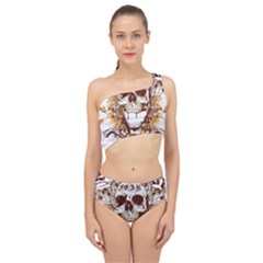 Harvest Of Fear Logo Illustration Skull Pistol Spliced Up Two Piece Swimsuit by Sarkoni