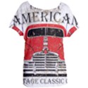 Perfect American Vintage Classic Car Signage Retro Style Women s Oversized T-Shirt View1