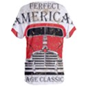 Perfect American Vintage Classic Car Signage Retro Style Women s Oversized T-Shirt View2