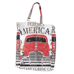 Perfect American Vintage Classic Car Signage Retro Style Giant Grocery Tote by Sarkoni