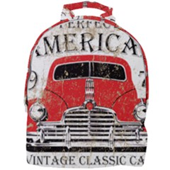 Perfect American Vintage Classic Car Signage Retro Style Mini Full Print Backpack by Sarkoni