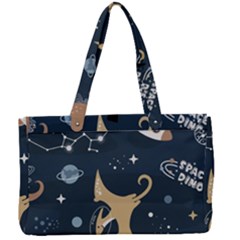 Space Theme Art Pattern Design Wallpaper Canvas Work Bag by Proyonanggan