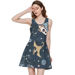 Space Theme Art Pattern Design Wallpaper Inside Out Racerback Dress by Proyonanggan