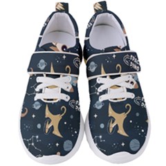 Space Theme Art Pattern Design Wallpaper Women s Velcro Strap Shoes by Proyonanggan