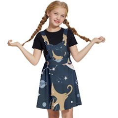 Space Theme Art Pattern Design Wallpaper Kids  Apron Dress by Proyonanggan