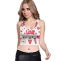 Hand Drawn Valentines Day Element Collection Racer Back Crop Top View1