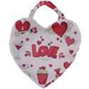 Hand Drawn Valentines Day Element Collection Giant Heart Shaped Tote View1