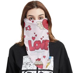 Hand Drawn Valentines Day Element Collection Face Covering Bandana (triangle) by Bedest