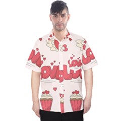 Hand Drawn Valentines Day Element Collection Men s Hawaii Shirt