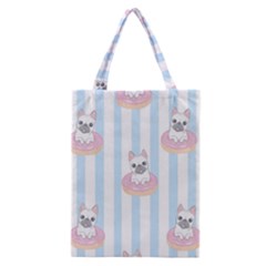 French Bulldog Dog Seamless Pattern Classic Tote Bag by Bedest