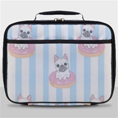 French Bulldog Dog Seamless Pattern Full Print Lunch Bag by Bedest