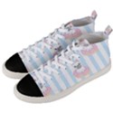 French Bulldog Dog Seamless Pattern Men s Mid-Top Canvas Sneakers View2