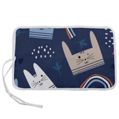 Colorful Cute Cats Seamless Pattern Pen Storage Case (m)