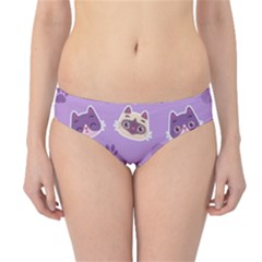 Cute Colorful Cat Kitten With Paw Yarn Ball Seamless Pattern Hipster Bikini Bottoms by Bedest