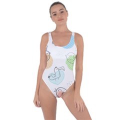 Cartoon Bird Cute Doodle Bird Bring Sexy Back Swimsuit by Bedest