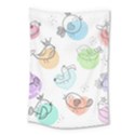 Cartoon Bird Cute Doodle Bird Small Tapestry View1